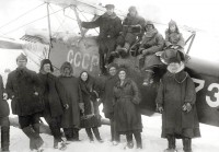  Прилет самолета Р-5 СССР-Л-736, на о. Вайгач, 1932г. из архива УВД АО.jpg