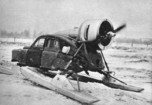 Фотография аэросаней на базе советской «Победы» в июньском выпуске американского журнала Mechanix за 1959 год : 034_1959г Победа.jpg