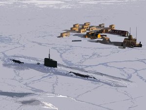 Two unnamed U.S. submarines will participate in Ice Exercise 2016, led by Submarine Forces Command. (Photo: Navy graphic) : 635925354348578337-160301-ICEX-2016-Roundtable-Graphic1.jpg