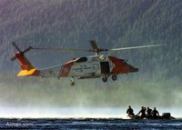 Аляска,около Ситки,05.03.2000г.,учения "Северный край 2000".Вертолет БОХР HH-60J Jayhawk и морские пехотинцы 4-го морского батальона разведки. : hh60-007rs.jpg